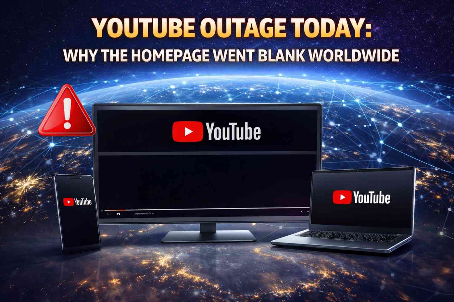 YouTube Outage Today: Why the Homepage Went Blank Worldwide