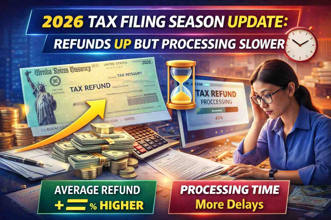 2026 Tax Filing Season Update: Refunds Up but Processing Slower