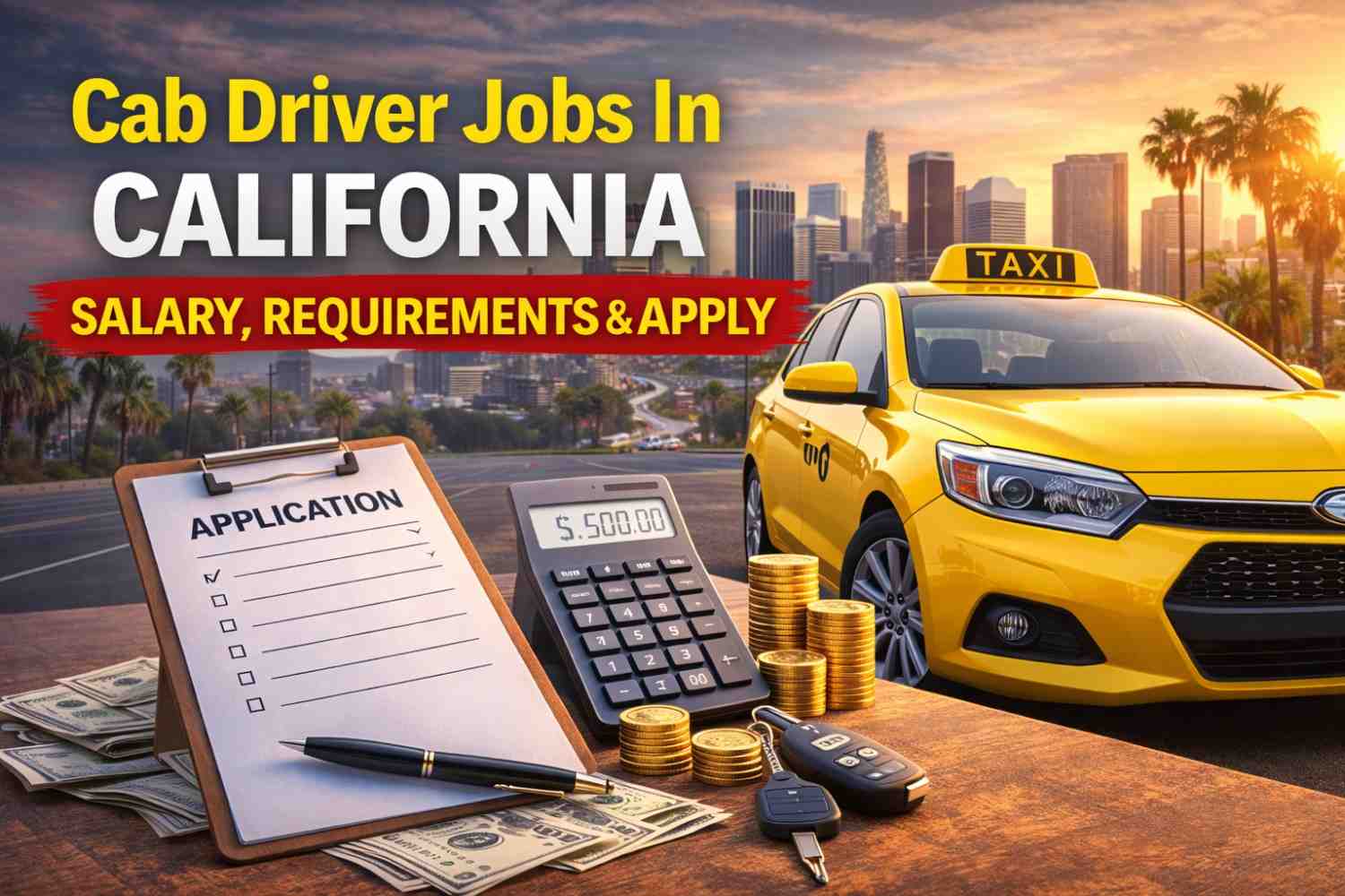 Cab Driver Jobs In California – Salary, Requirements & Apply