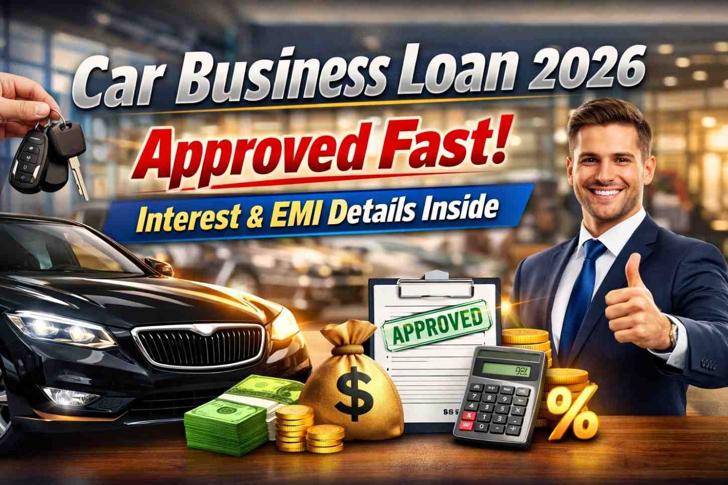 Car Business Loan 2026 Approved Fast! Interest & EMI Details Inside