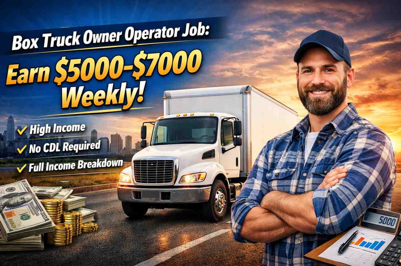 Box Truck Owner Operator Job: Earn $5000–$7000 Weekly!