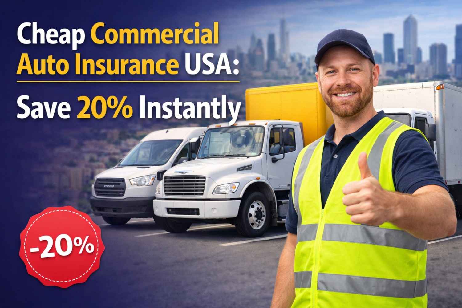 Cheap Commercial Auto Insurance USA: Save 20% Instantly
