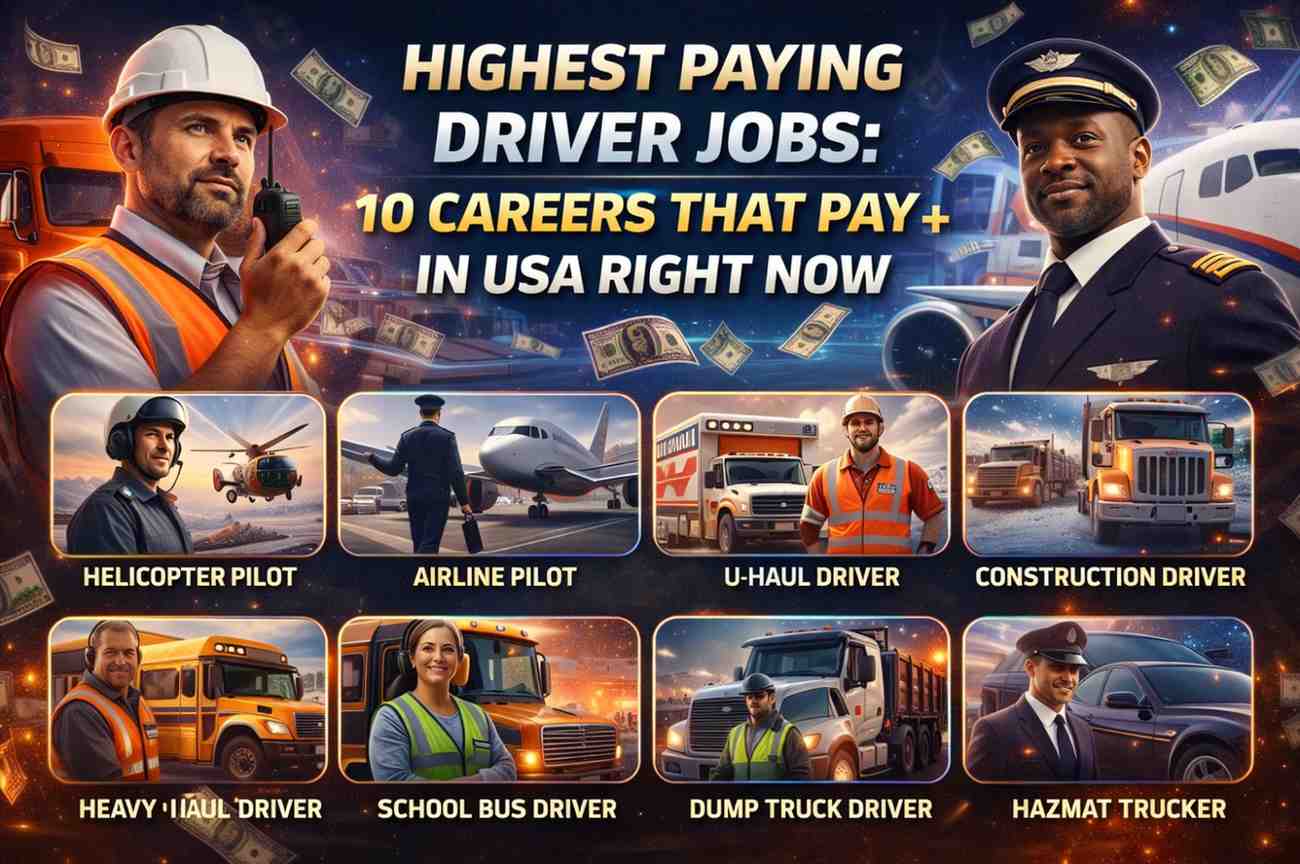 Highest Paying Driver Jobs: 10 Careers That Pay $200K+ in USA Right Now