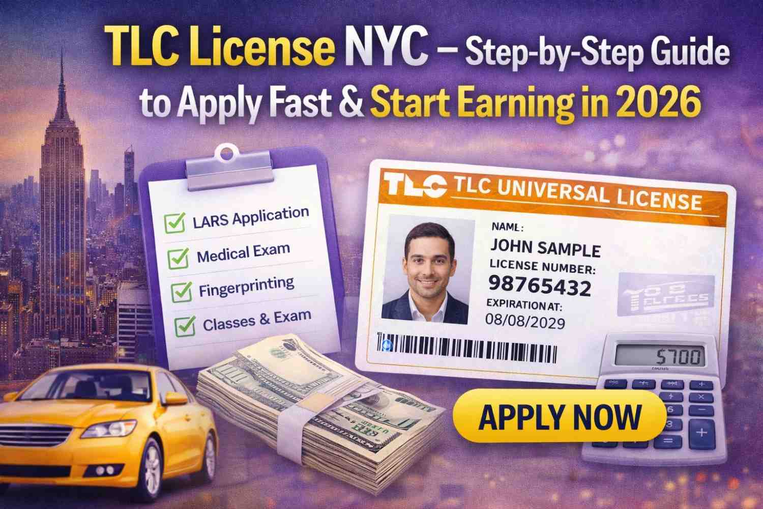 TLC License NYC – Step-by-Step Guide to Apply Fast & Start Earning in 2026